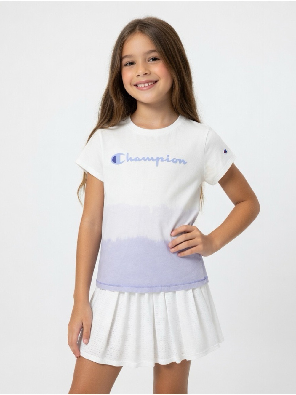 Champion Girls XL Ombre Tee + Zella Skort XL Set Athletic Outfit